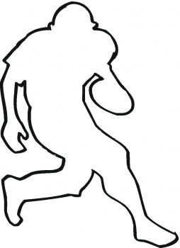 American Football Outline coloring page | Super Coloring
