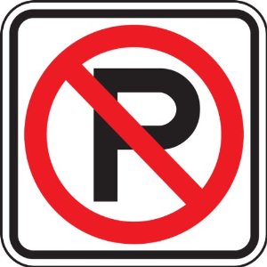 Accuform Signs R8-3 Engineer Grade Reflective Aluminum No Parking ...