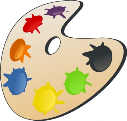 Color Palette clip art vector, free vector graphics