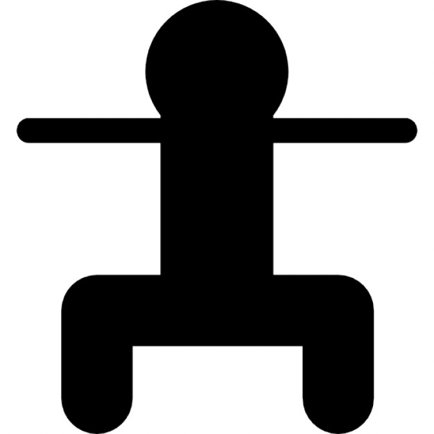 Human figure in a squatting position Icons | Free Download