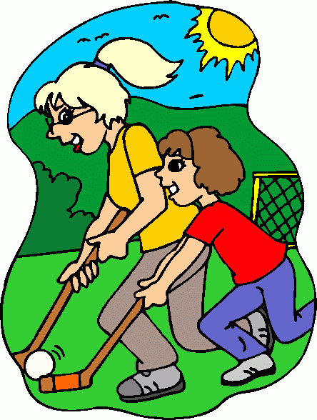 Girls Field Hockey Player Clipart