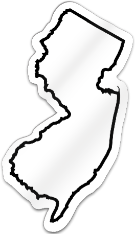 New Jersey Shaped Magnet | SignsToYou.com