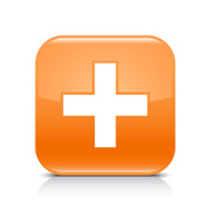 Plus Sign Rounded Square Icon Web Button Black Background premium ...