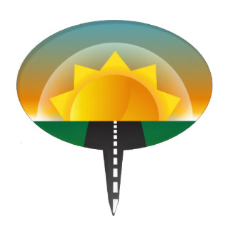 Cartoon Sun Cake Toppers | Zazzle