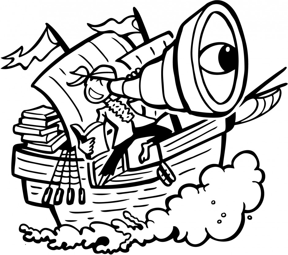 Pirate Ship Outline