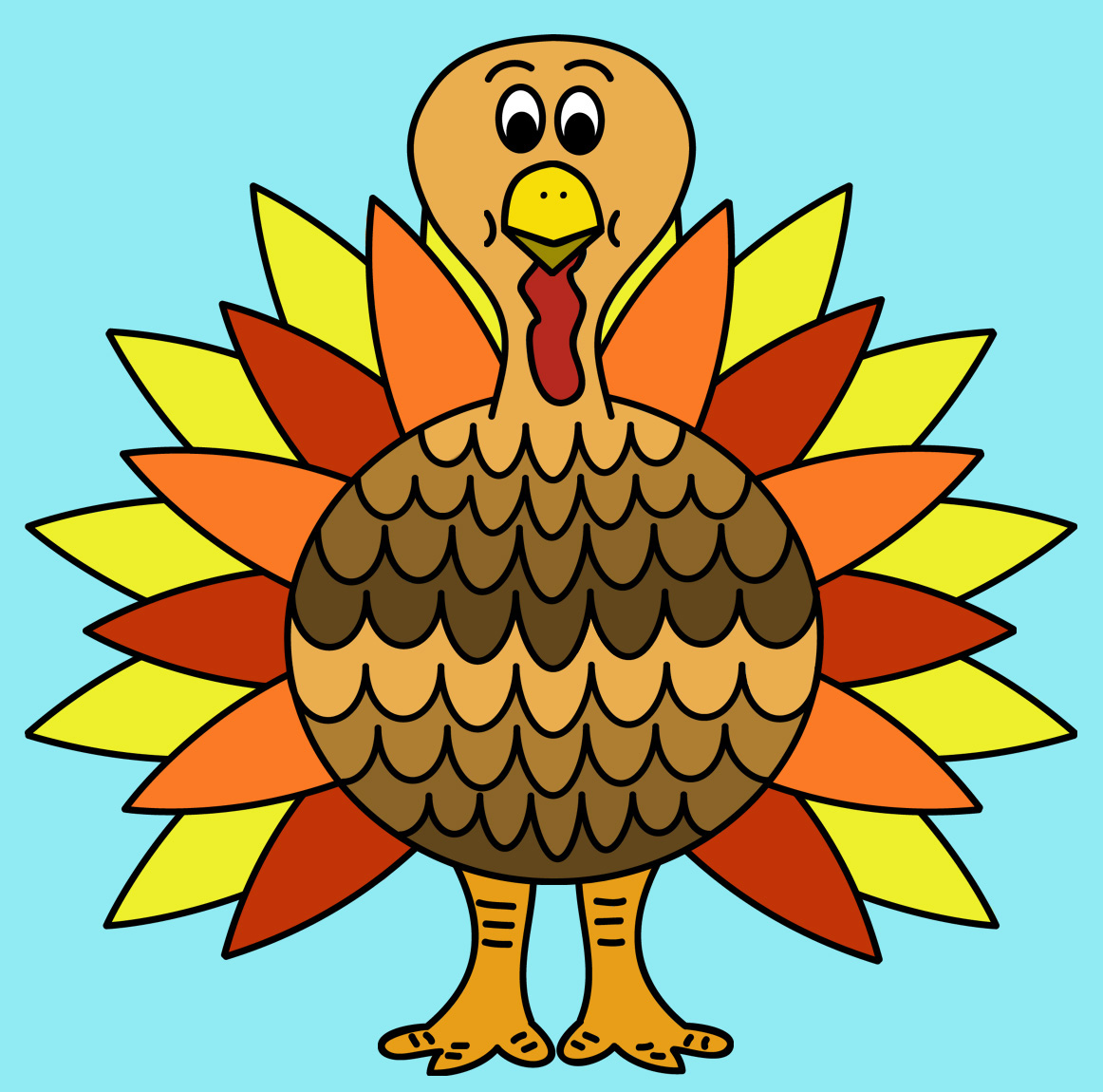 Clip Art Turkeys - Tumundografico