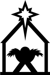 Baby jesus manger clipart free