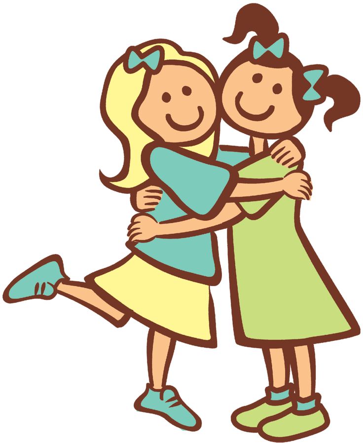 Best friends clip art