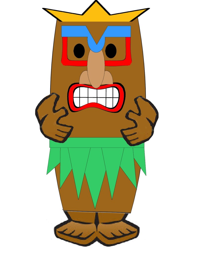 Hawaiian tiki clipart