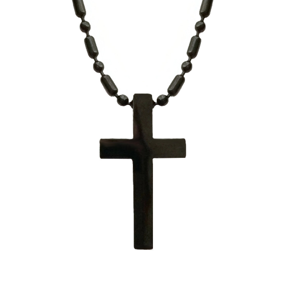Rebel Jewelry Dark 316L Hypoallergenic Military Cross Pendant ...