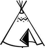 Teepee clipart free