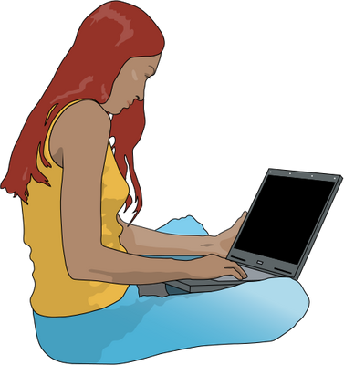Person Using A Computer - ClipArt Best