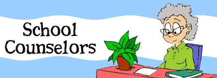 School counselor helping boy clipart