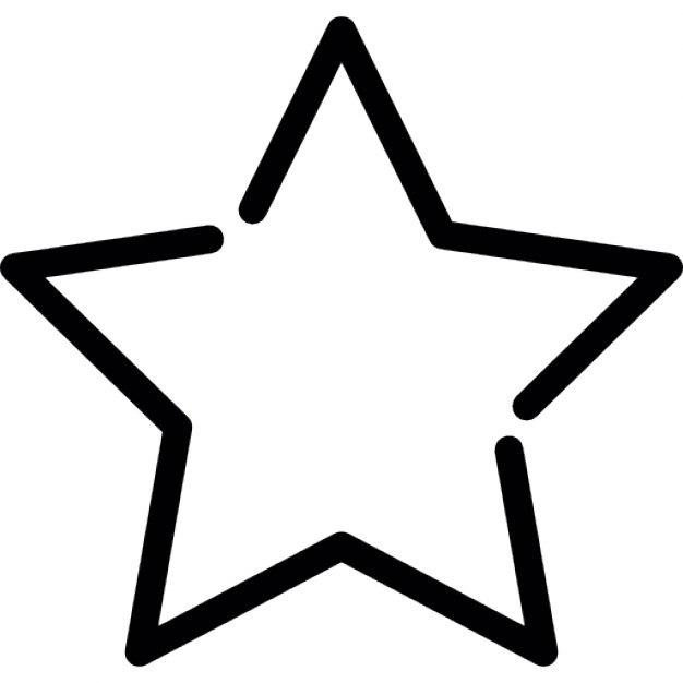 Five point star outline Icons | Free Download