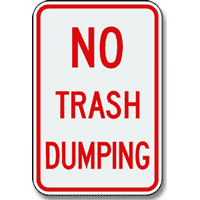 IS-47, No Trash Dumping - Interwest Safety Supply
