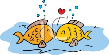 Kissing Fish Clipart