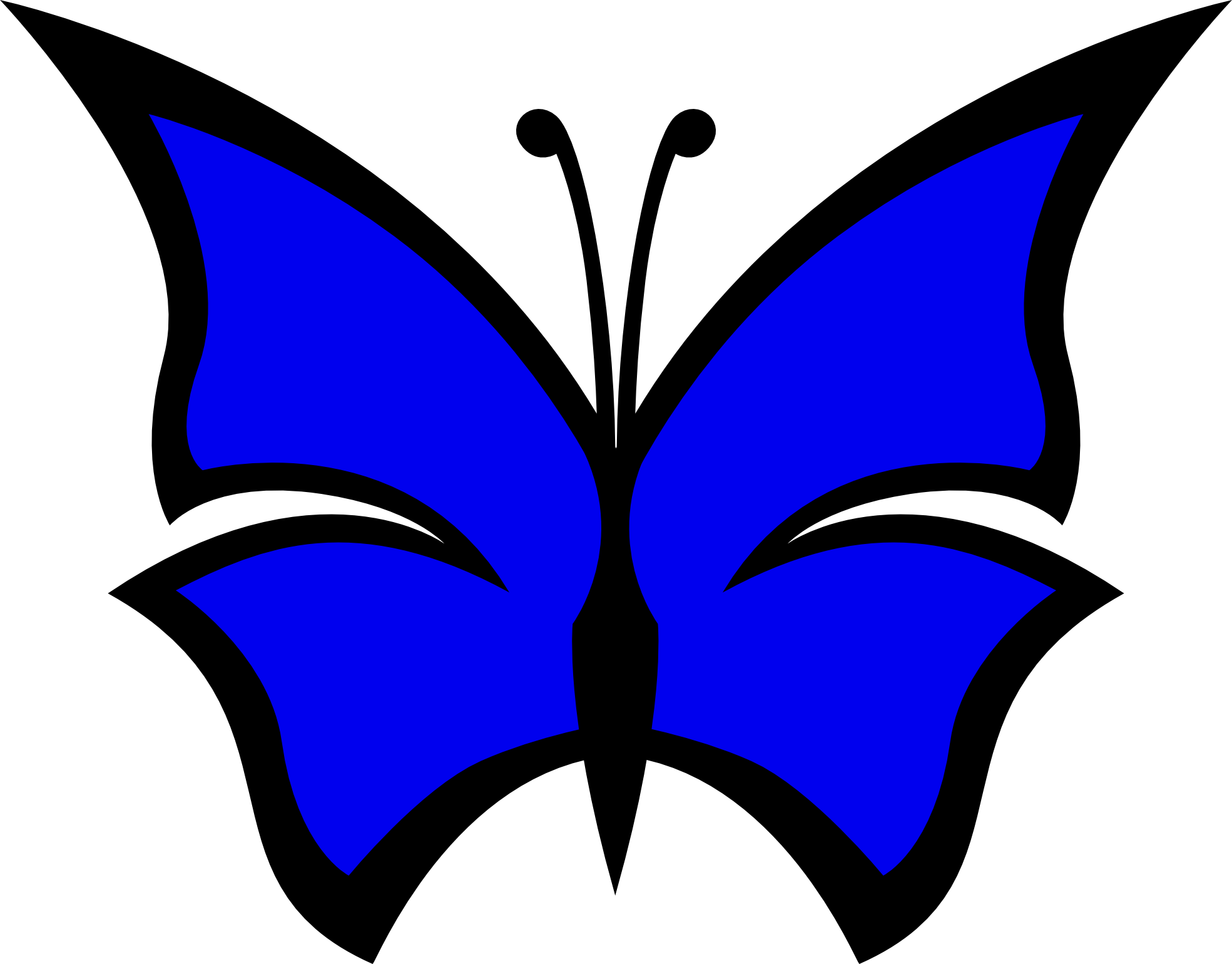 Brown and Blue Butterfly Clip Art – Clipart Free Download