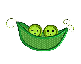 Three peas in a pod clipart