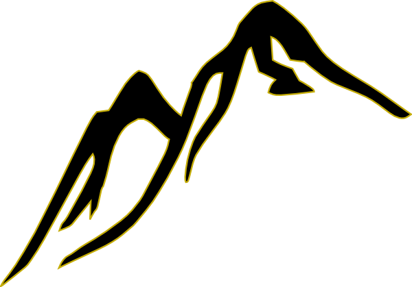 Mountain outline clipart - ClipartFox