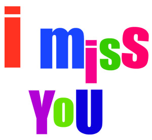 Miss You Clipart