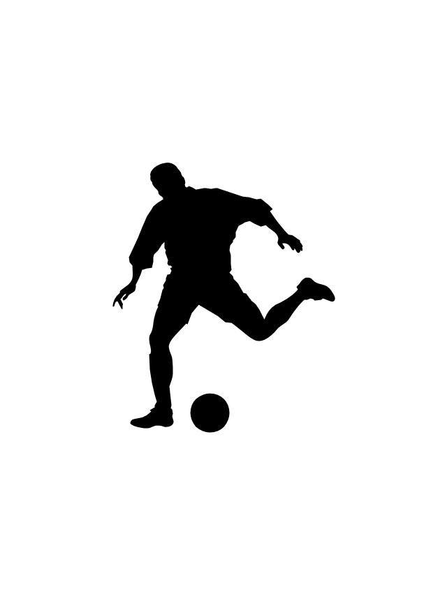 Football silhouettes | Football silhouettes | Soccer silhouettes ...