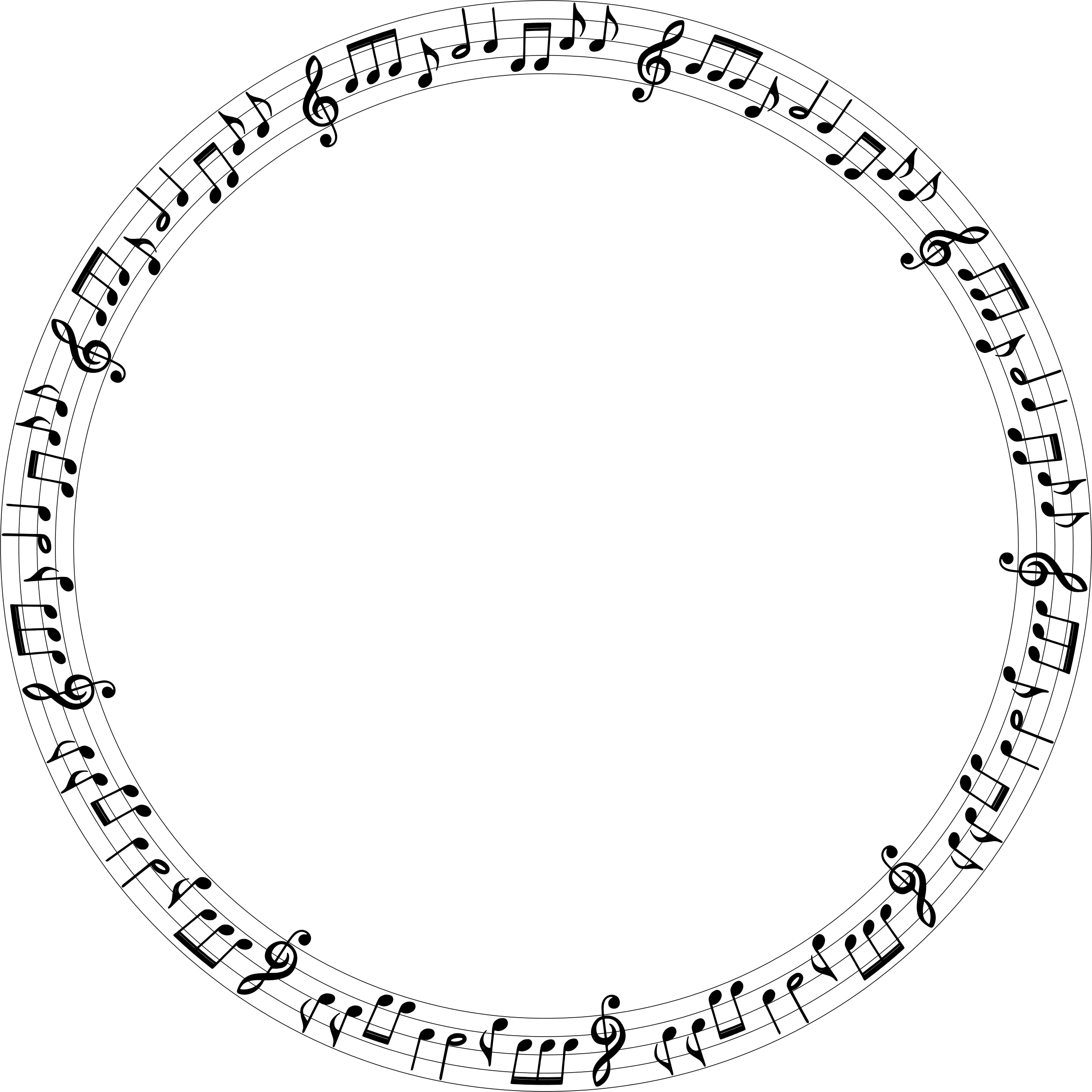 Clipart - Musical Circle