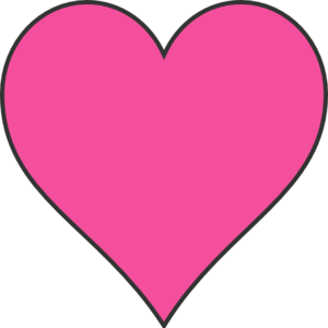 Pink heart clipart png