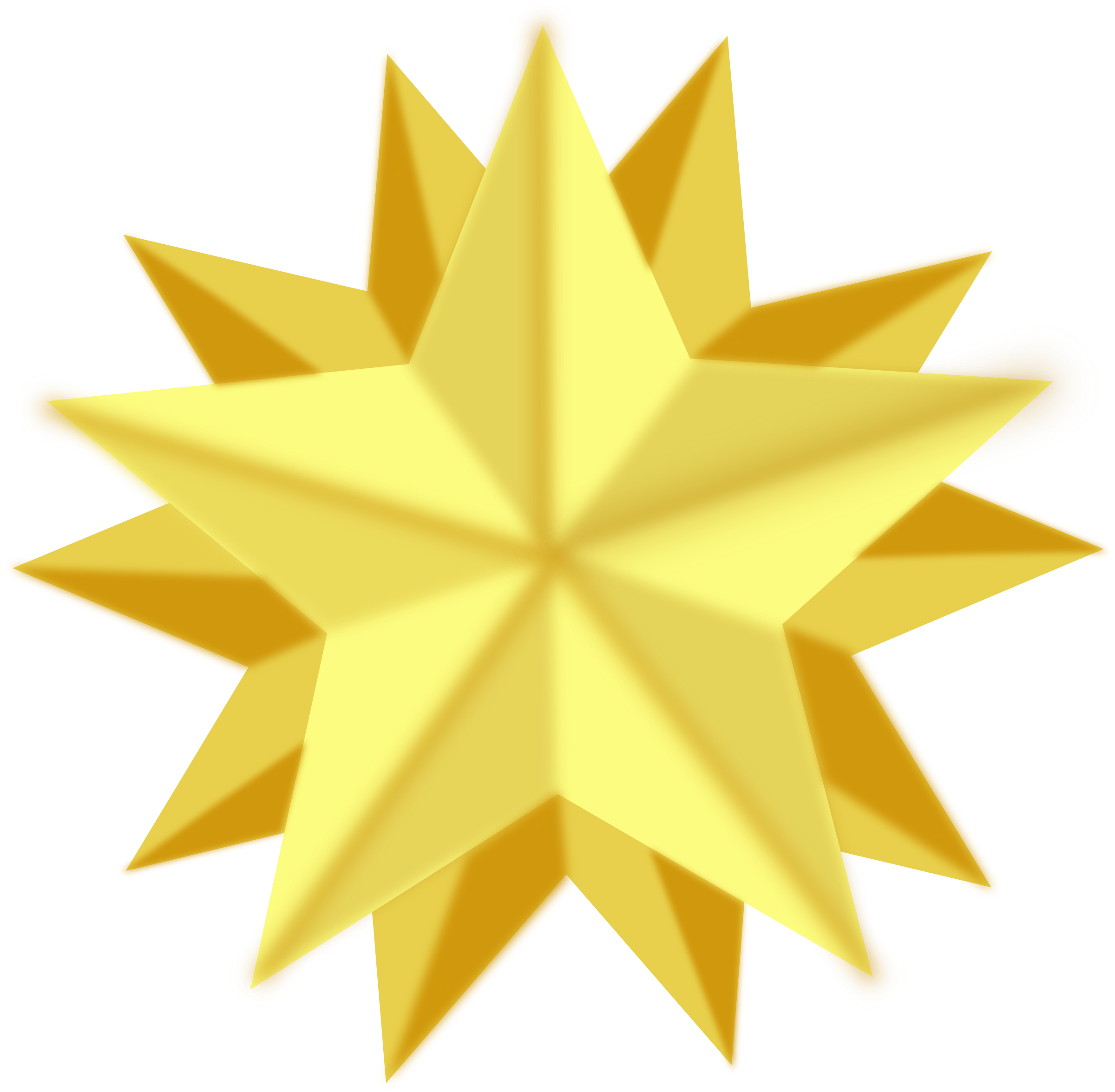 Clipart - Golden star