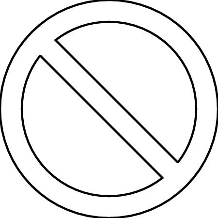 Do not symbol clip art