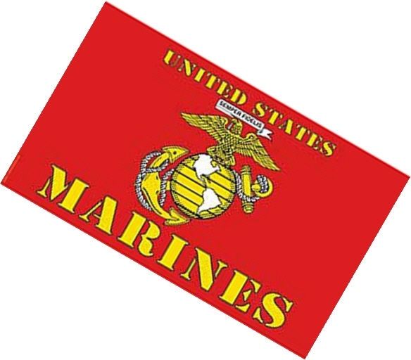 USMC United States Marine Corps Flag Stencil "UNITED STATES ...