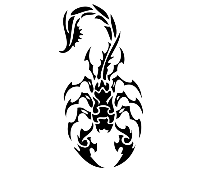 Beautiful Tribal scorpion tattoos gallery