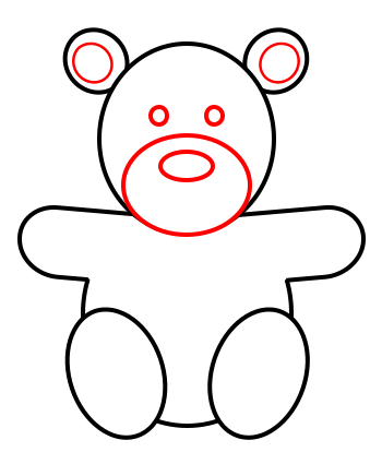 How to draw a teddy bear