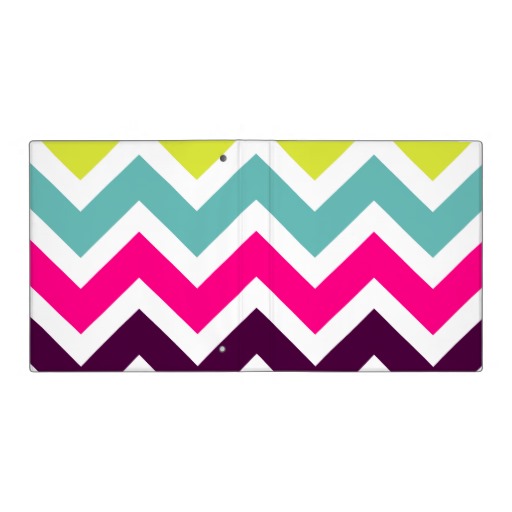 Chevron Pattern Binders, Custom Chevron Pattern 3 Ring Binder Designs
