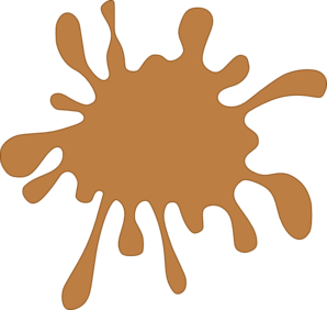 Brown Splat Clip Art - vector clip art online ...