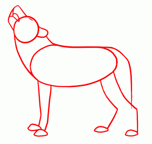 How to Draw Howling Wolves, Howling Wolf, Step by Step, forest ...
