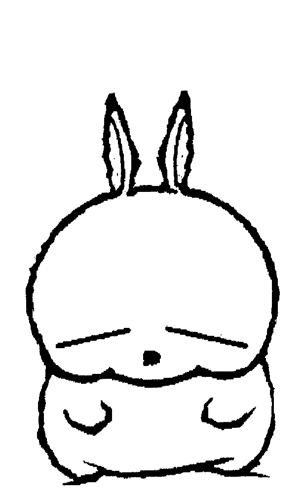 RABBIT,CARTOON-CHARACTER,STANDING WITH EYES CLOSED by CLKO ...
