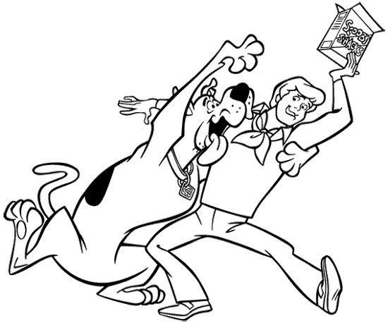 Scooby Snacks Coloring Page Scoobydoo Pages | Hagio Graphic
