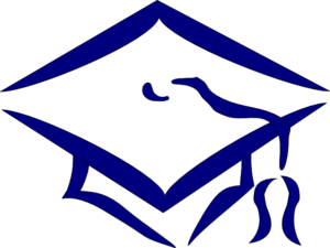 Graduation Cap Navy Clip Art - vector clip art online ...