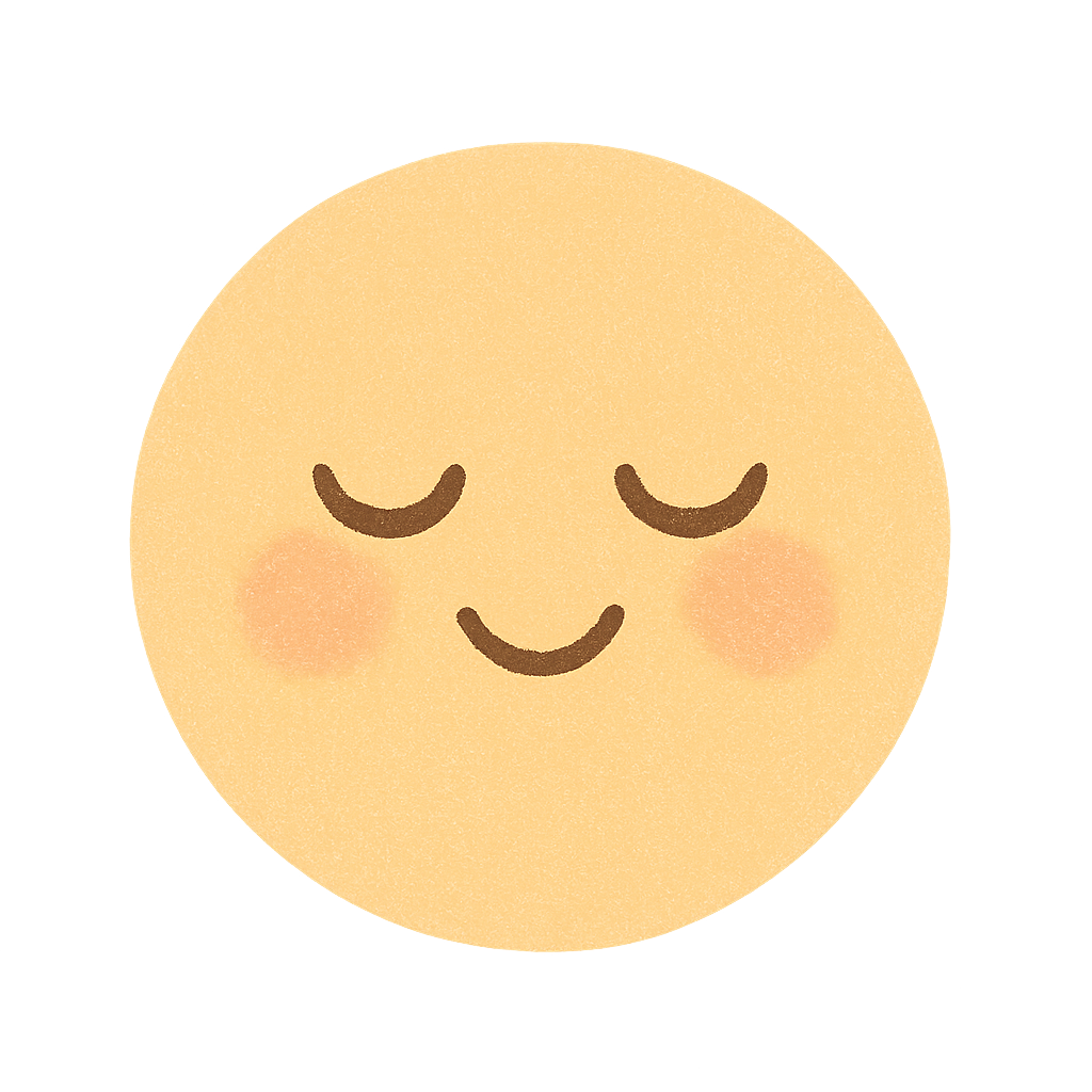 Peaceful Emoji Face