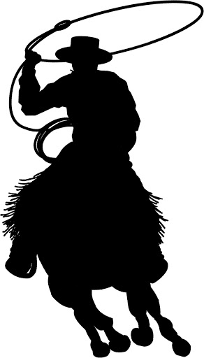 Pin Cowboy Silhouette In A Sunset 17kb