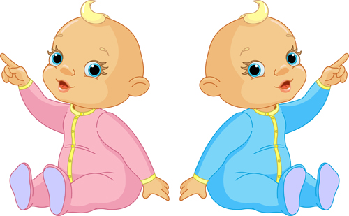 Cartoon cute baby vector illustration 11 - Vector Cartoon, Vector ...