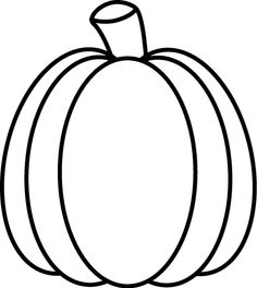Pumpkin clipart black and white
