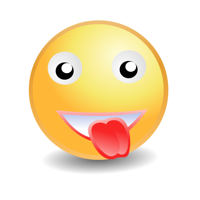 tongue out