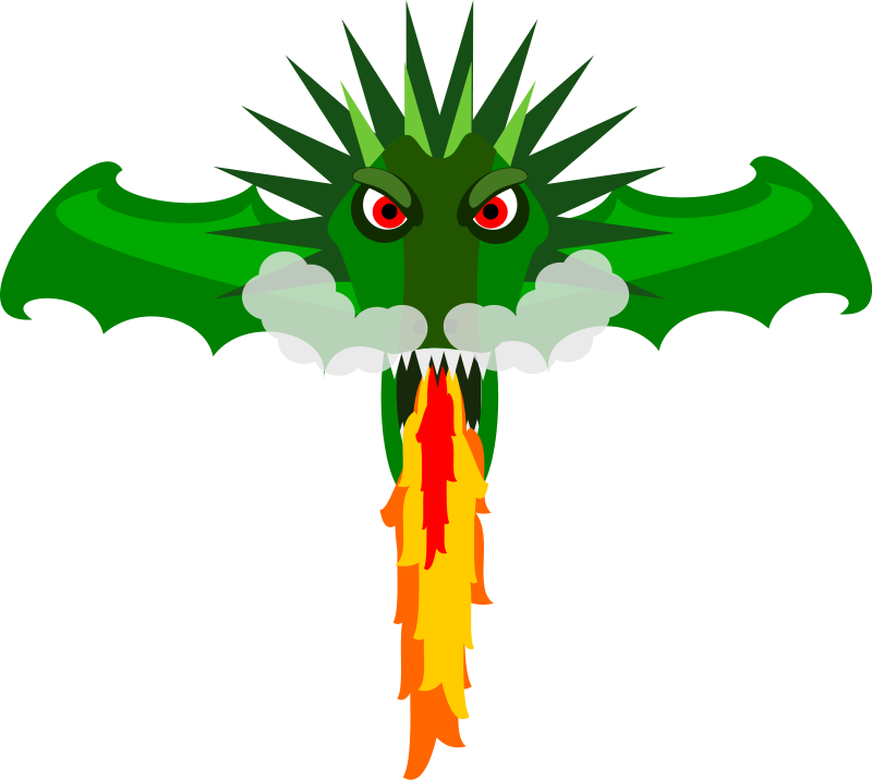 Cartoon Dragon Breathing Fire | Free Download Clip Art | Free Clip ...