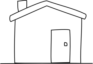 House Black And White Clipart