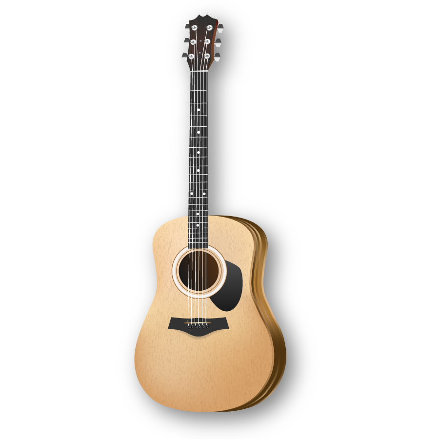 Acoustic Guitar Clip Art - Tumundografico