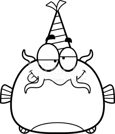 Cartoon Catfish Drunk Party stock photos - FreeImages.com