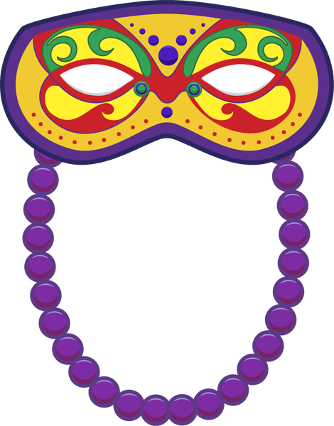 Mardi gras beads clip art danasrhd top - Clipartix