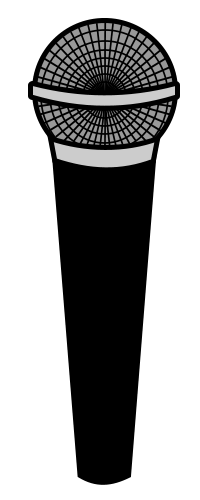 Drawing a cartoon microphone