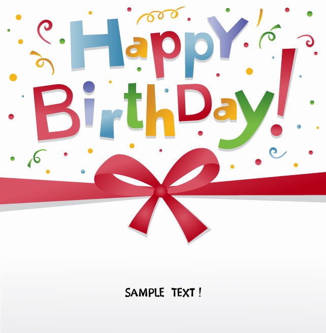 Happy Birthday Greeting Card Vector | Free Vector | EPS10